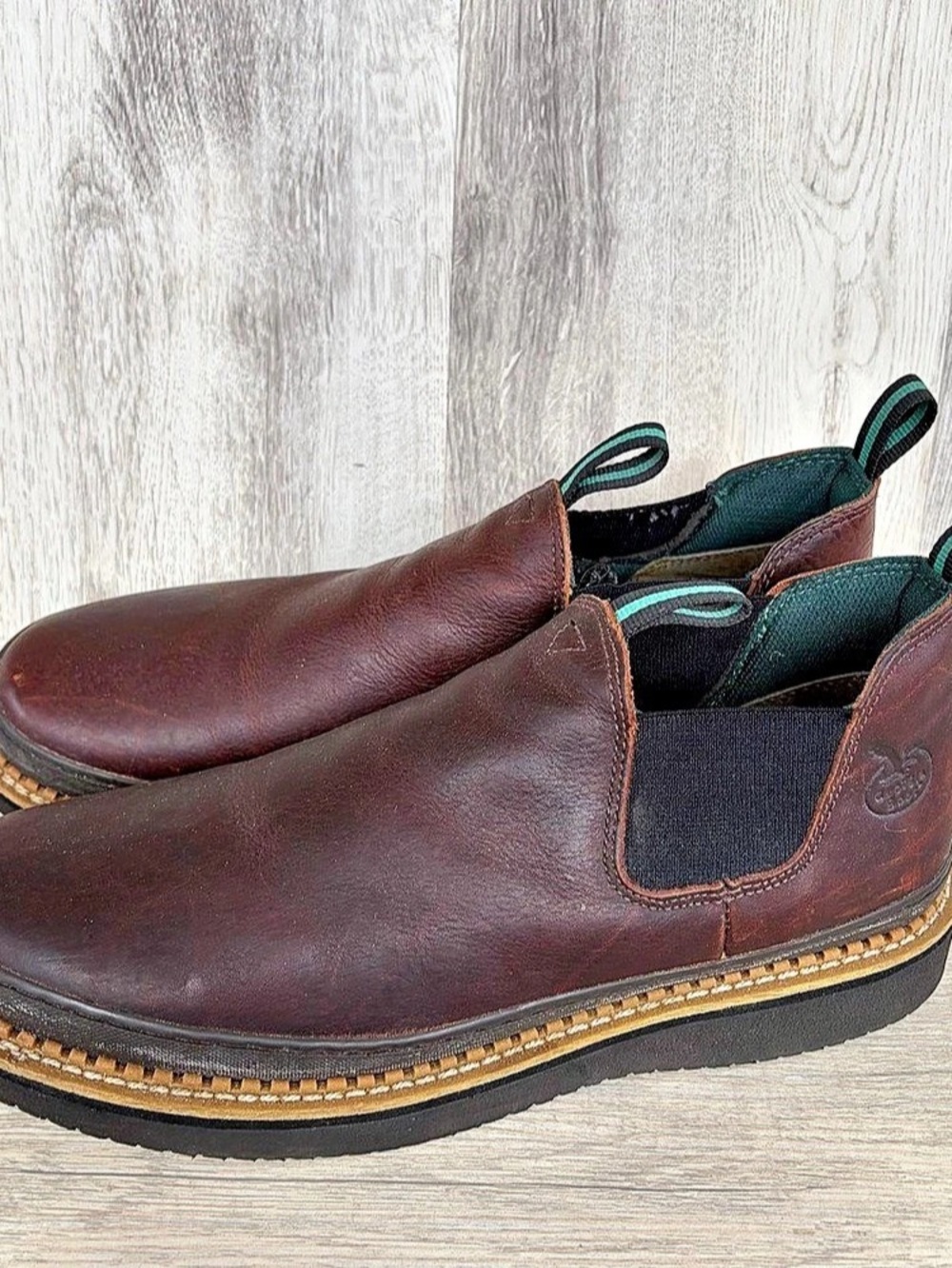 Georgia Boot Georgia Giant Wedge Romeo Work Boots Mens 15 Shoes Leather